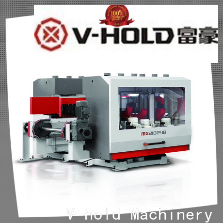 V-hold Machinery Latest double end tenoner for sale supply for trimming and sizing wood panel