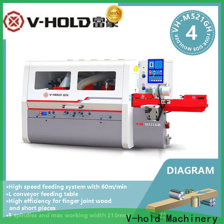 V-hold Machinery 4 sided moulder factory price for solid wood
